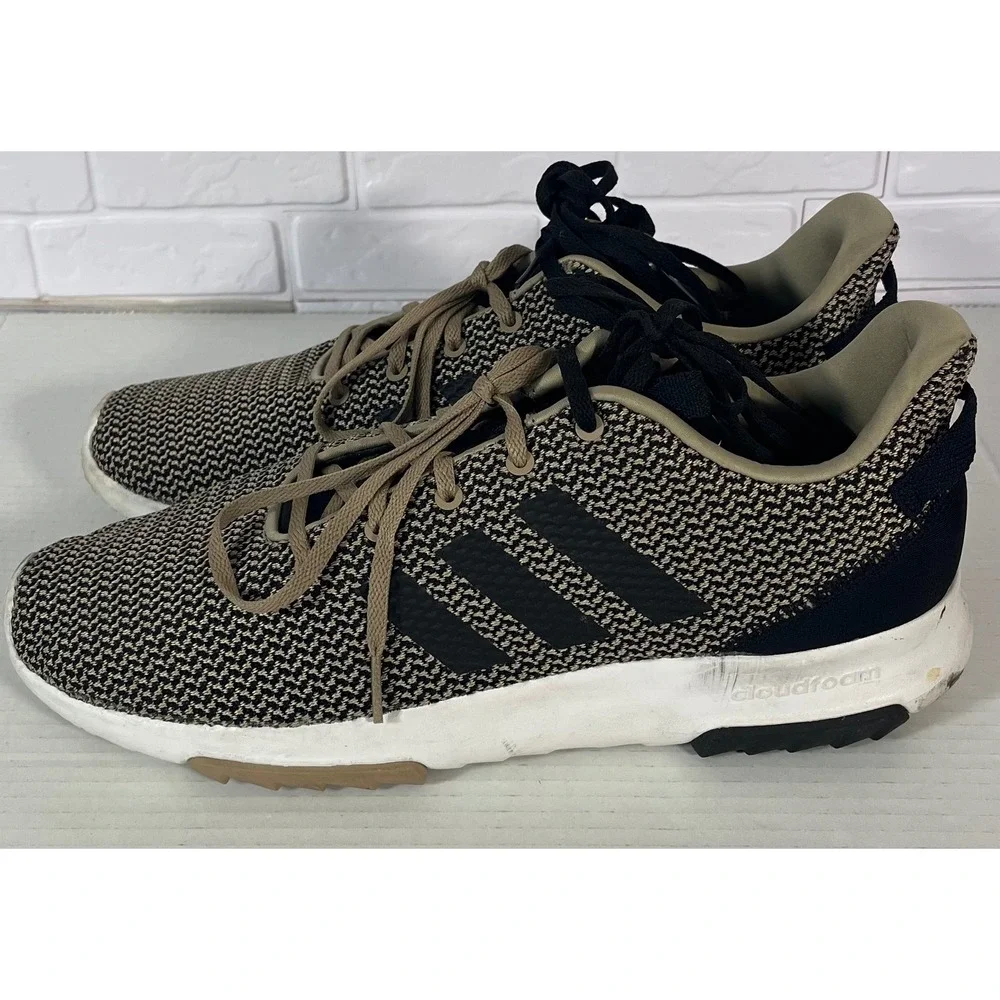 Adidas Cloudfoam Ultimate Mens 12 Tan Black Good Knit Athletic Sneakers B43835